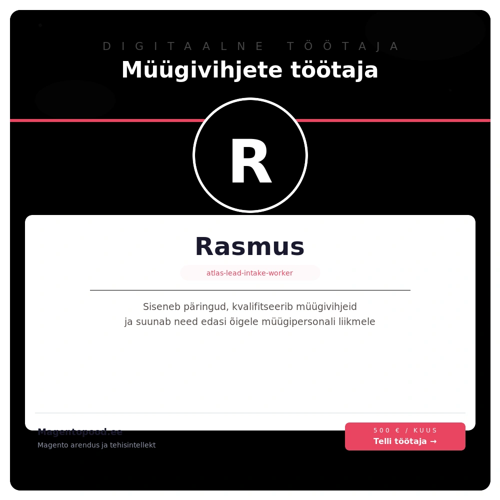 Rasmus — Müügivihjete töötaja