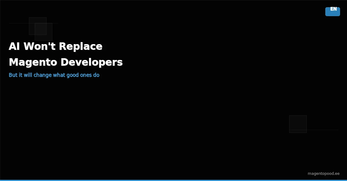AI vs Magento developers banner