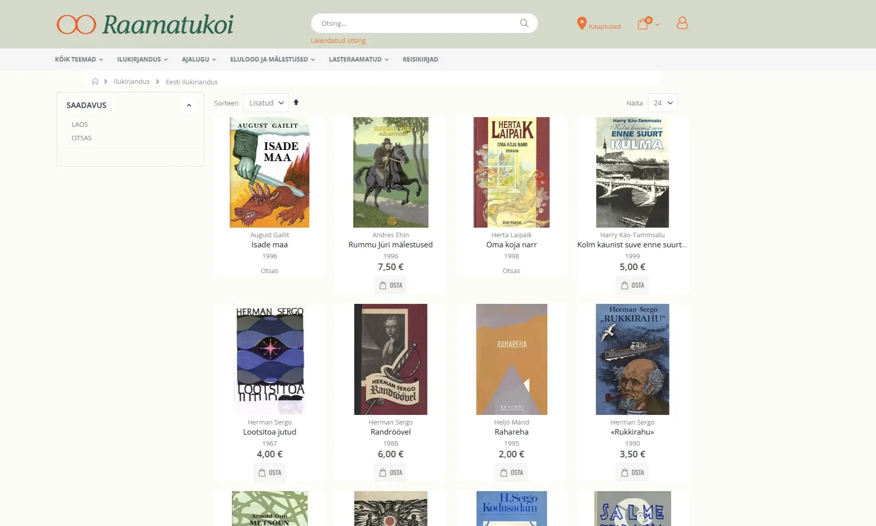 raamatukoi.ee – eelvaade
